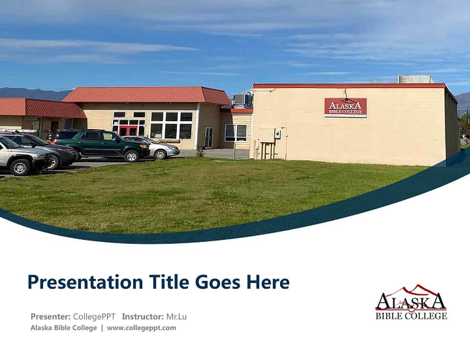 Alaska Bible College Course/Courseware Creation PPT Template4:3 ratio PPT effect preview image5