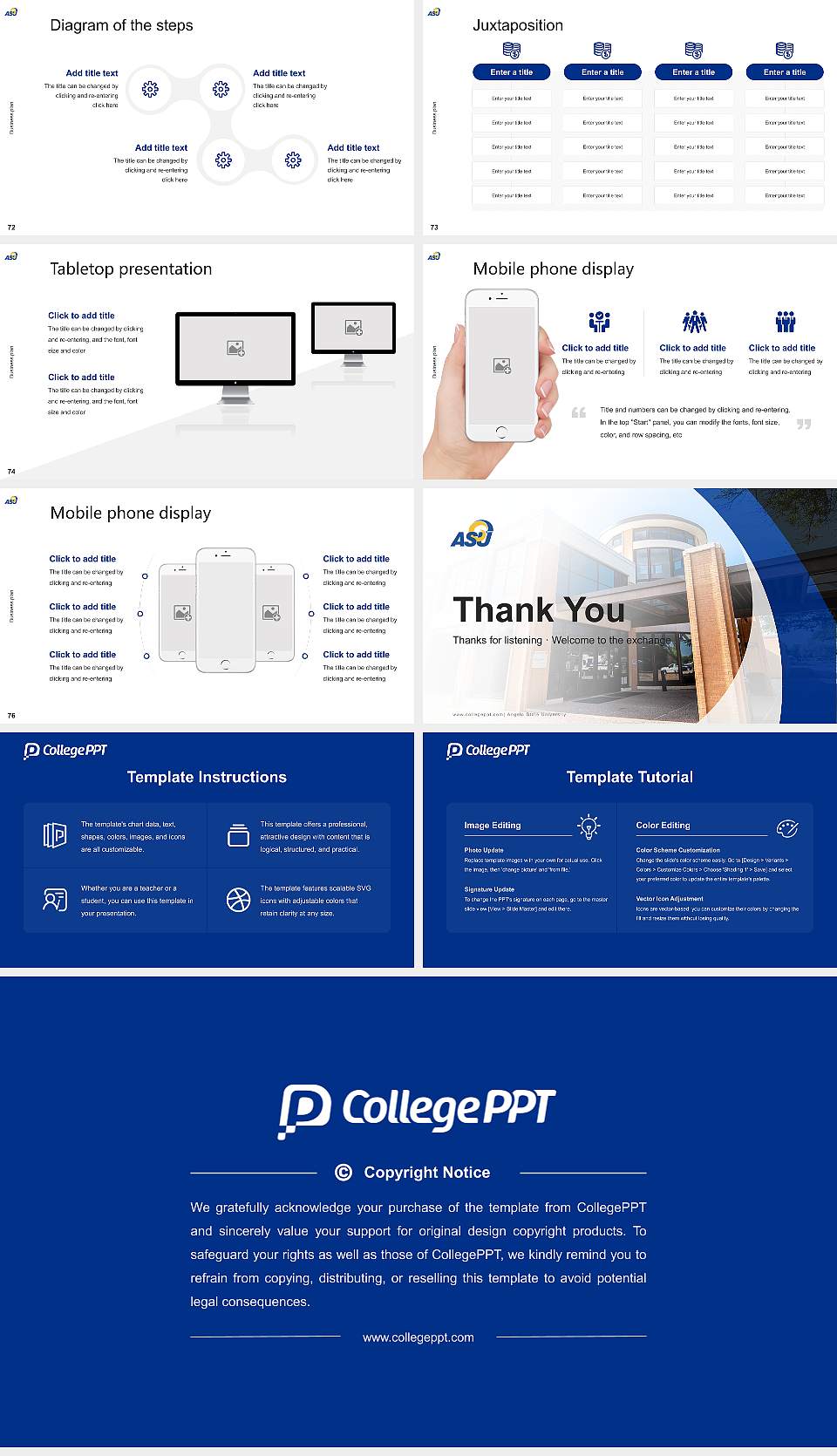 Angelo State University Competition/Entrepreneurship Contest PPT Template16:9 ratio PPT effect preview image9