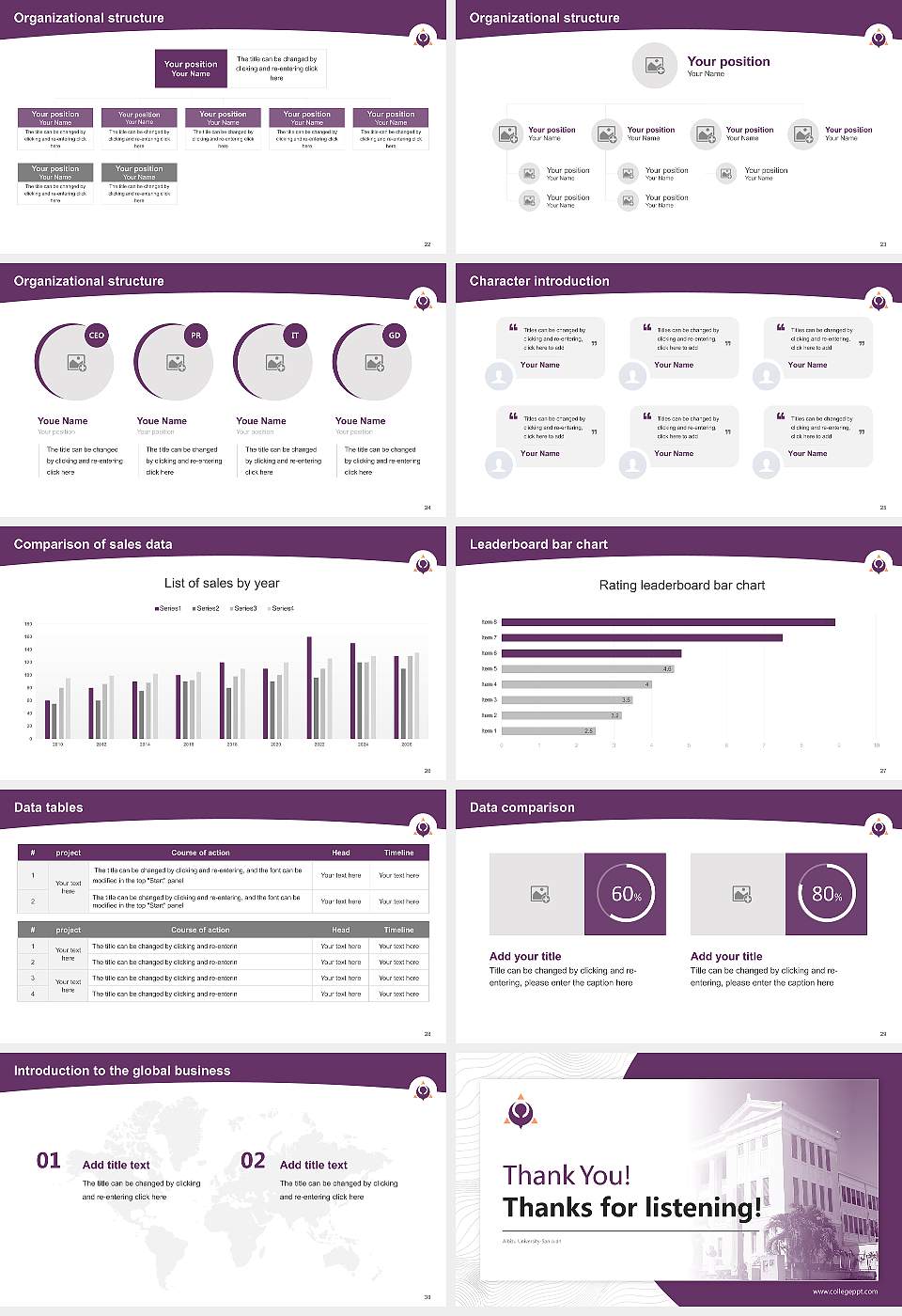 Albizu University-San Juan Academic Presentation/Research Findings Report PPT Template16:9 ratio PPT effect preview image4