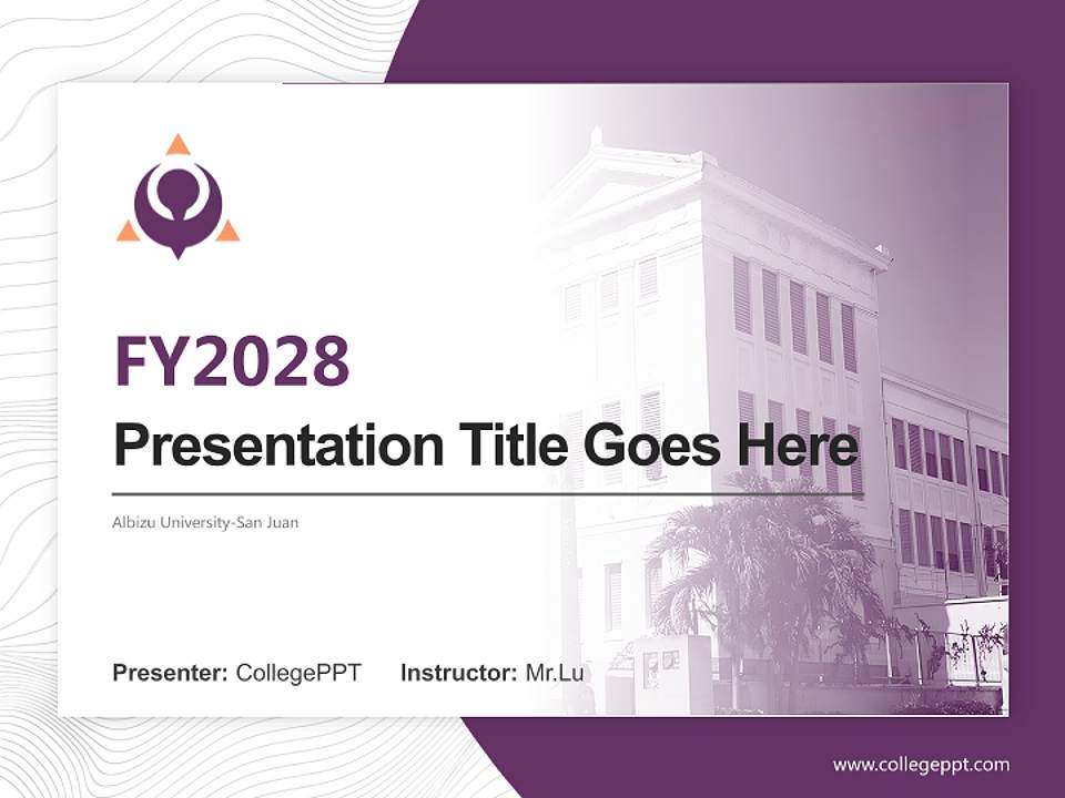 Albizu University-San Juan Academic Presentation/Research Findings Report PPT Template4:3 ratio PPT effect preview image5