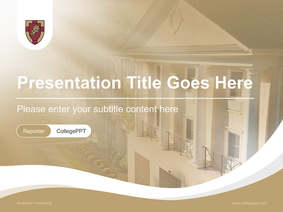 Anderson University Lecture Sharing and Networking Event PPT Template4:3 ratio PPT effect preview image4