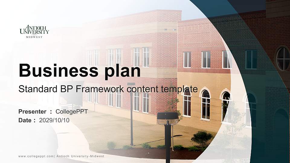 Antioch University-Midwest Competition/Entrepreneurship Contest PPT Template16:9 ratio PPT effect preview image