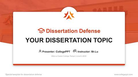 Altierus Career College-Tampa Graduation Thesis Defense PPT Template