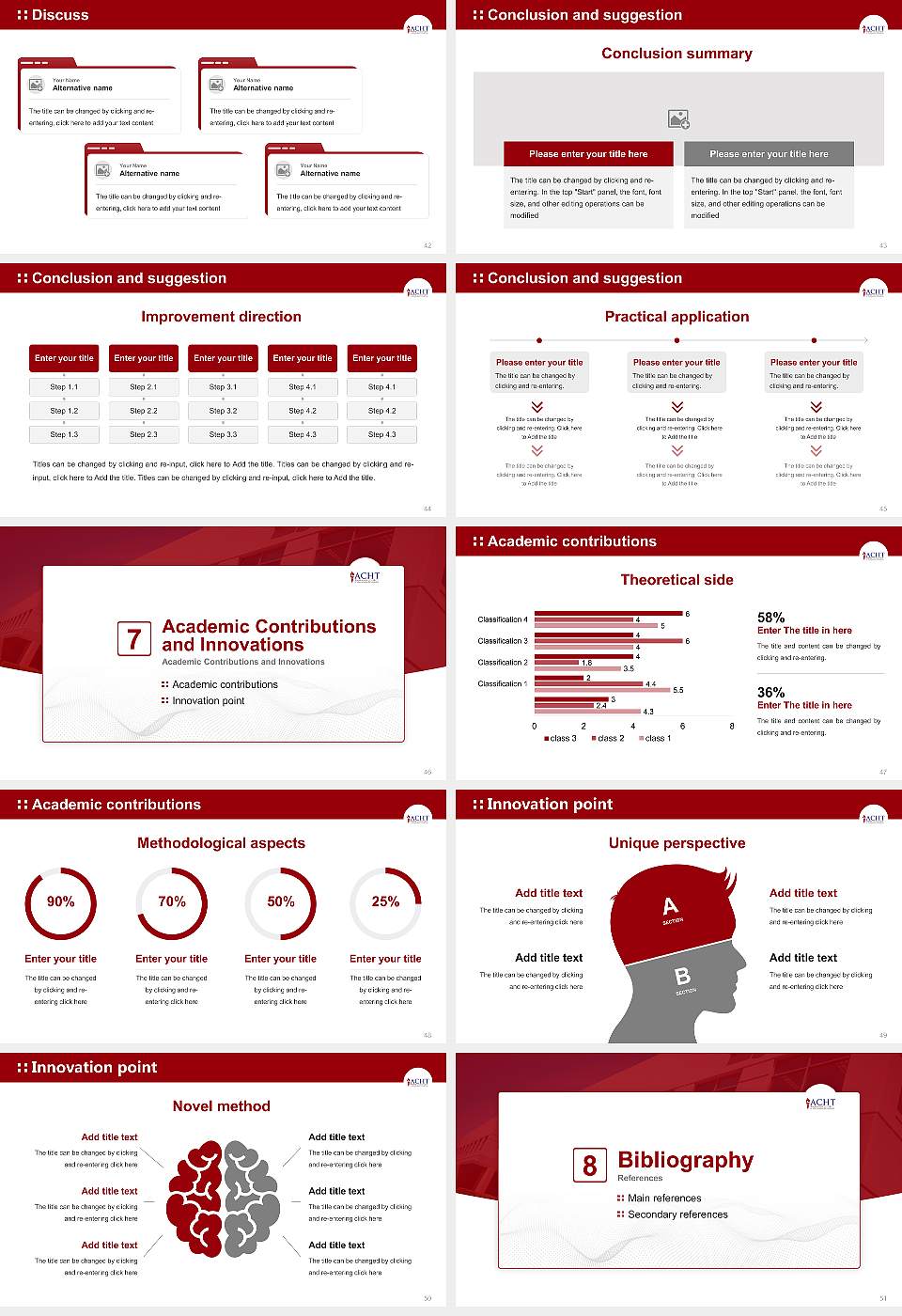 American College of Healthcare and Technology Graduation Thesis Defense PPT Template16:9 ratio PPT effect preview image6