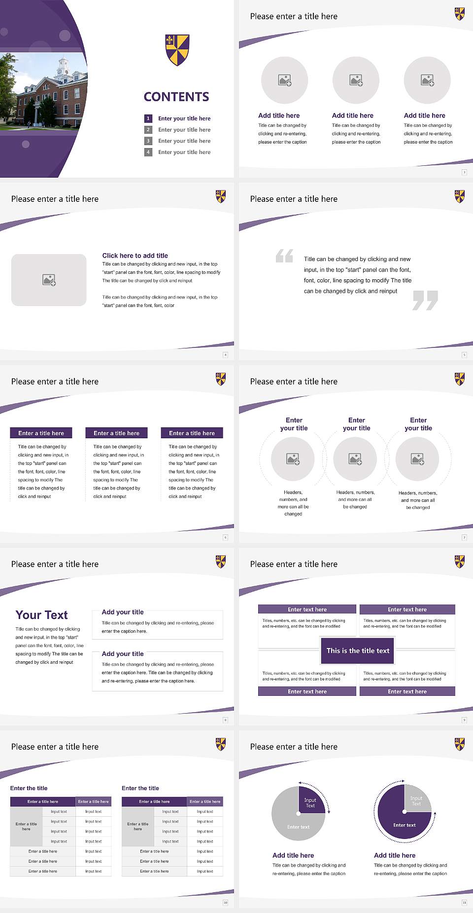 Albion College Course/Courseware Creation PPT Template4:3 ratio PPT effect preview image2