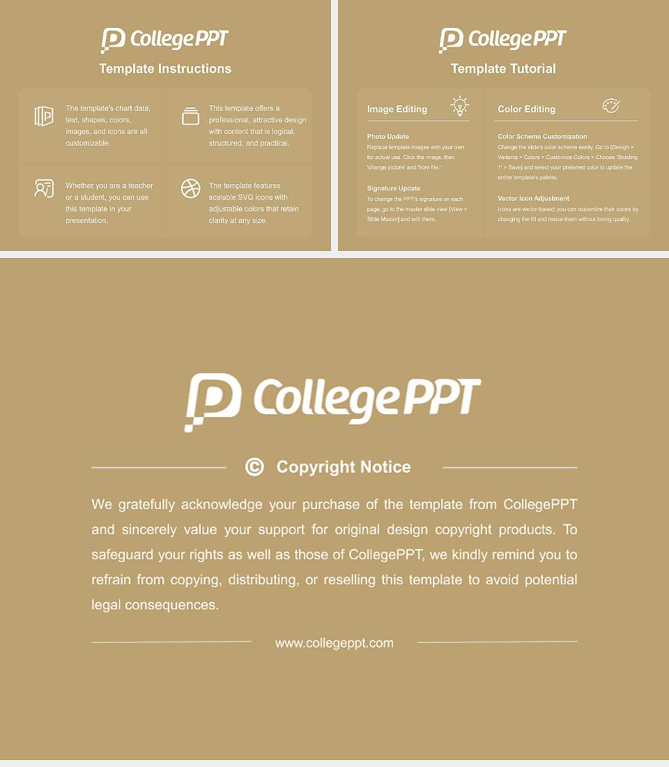 Anderson University Course/Courseware Creation PPT Template4:3 ratio PPT effect preview image5