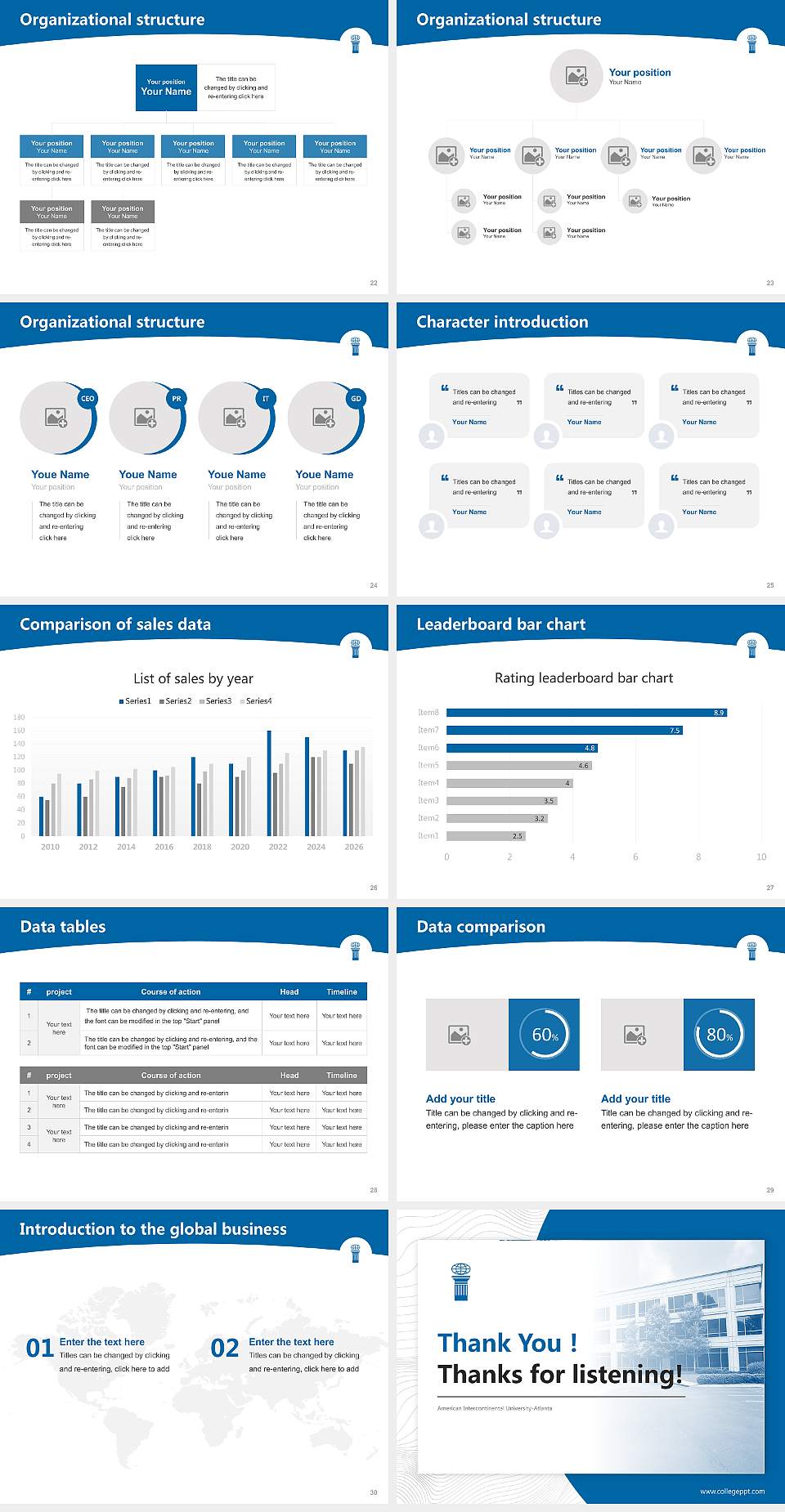 American Intercontinental University-Atlanta Academic Presentation/Research Findings Report PPT Template4:3 ratio PPT effect preview image4