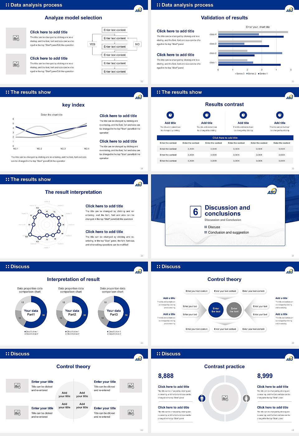 Angelo State University Graduation Thesis Defense PPT Template16:9 ratio PPT effect preview image5