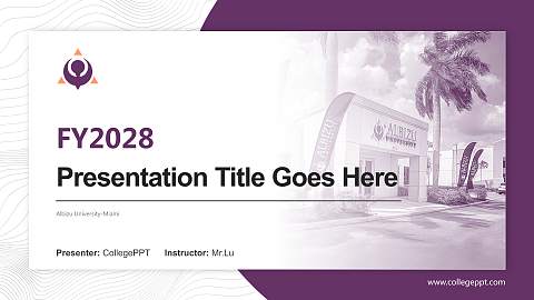 Albizu University-Miami Academic Presentation/Research Findings Report PPT Template