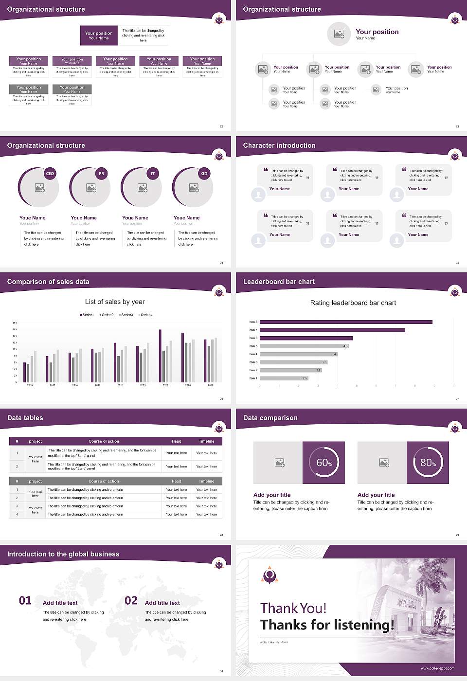 Albizu University-Miami Academic Presentation/Research Findings Report PPT Template16:9 ratio PPT effect preview image4