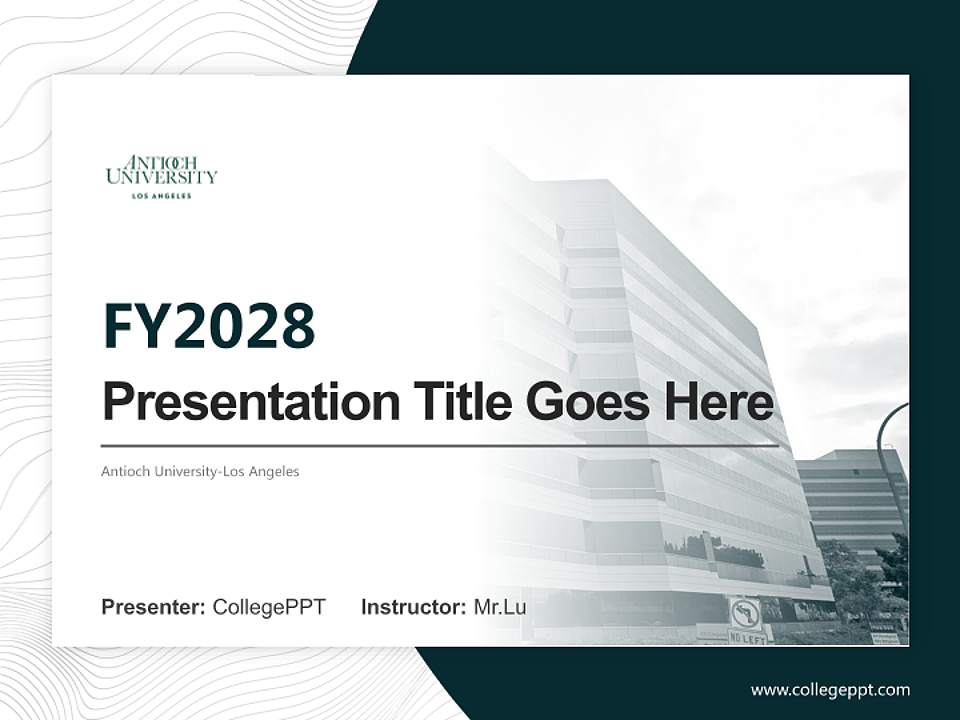 Antioch University-Los Angeles Academic Presentation/Research Findings Report PPT Template4:3 ratio PPT effect preview image5