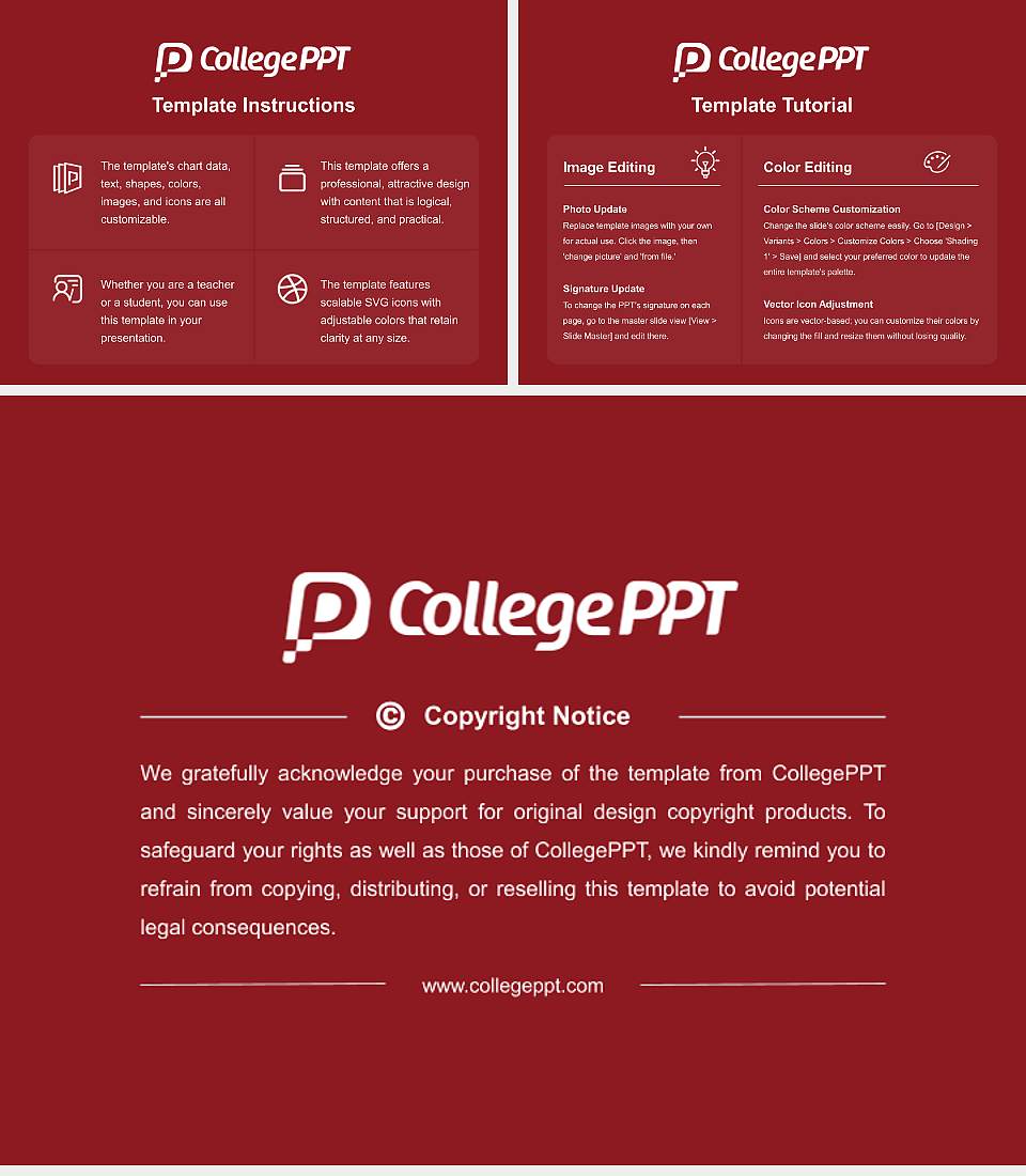 Alhambra Medical University Course/Courseware Creation PPT Template4:3 ratio PPT effect preview image5