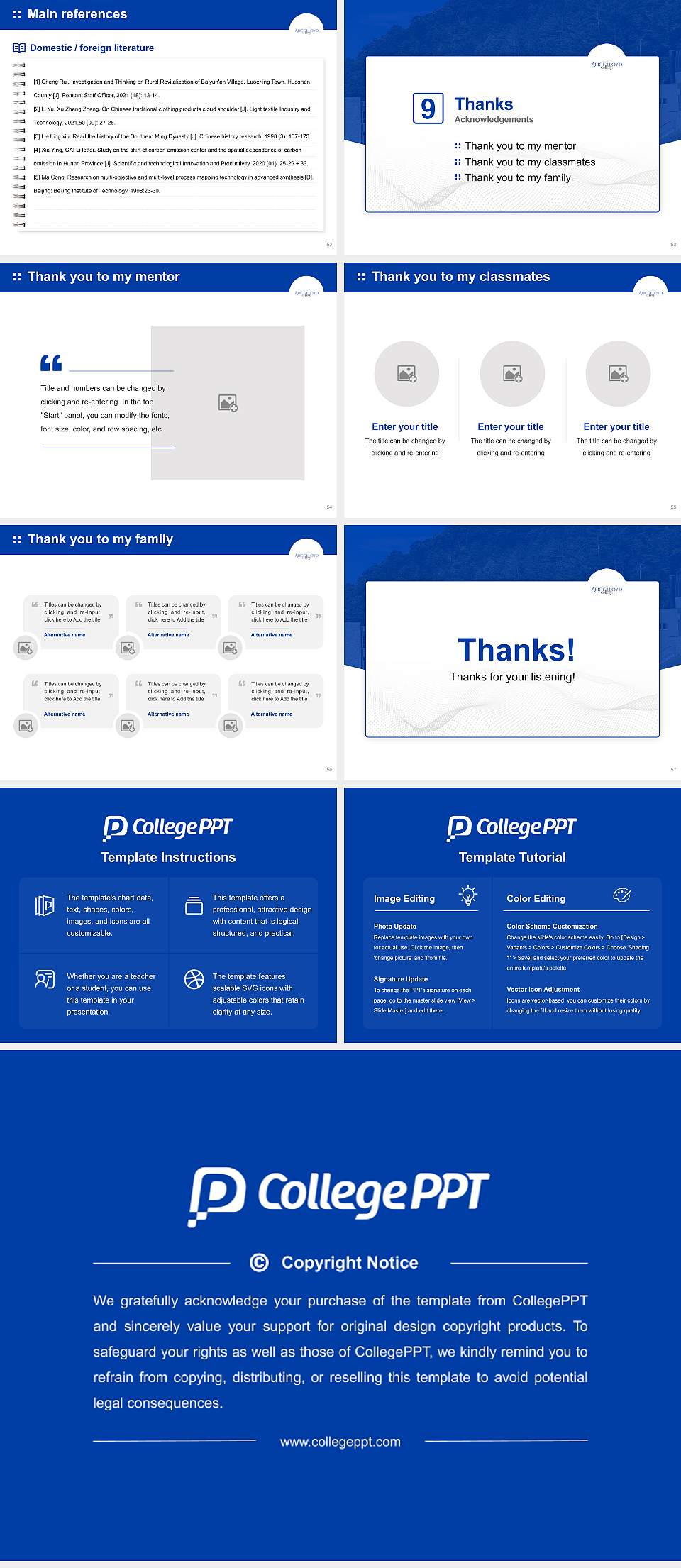 Alice Lloyd College Graduation Thesis Defense PPT Template4:3 ratio PPT effect preview image7