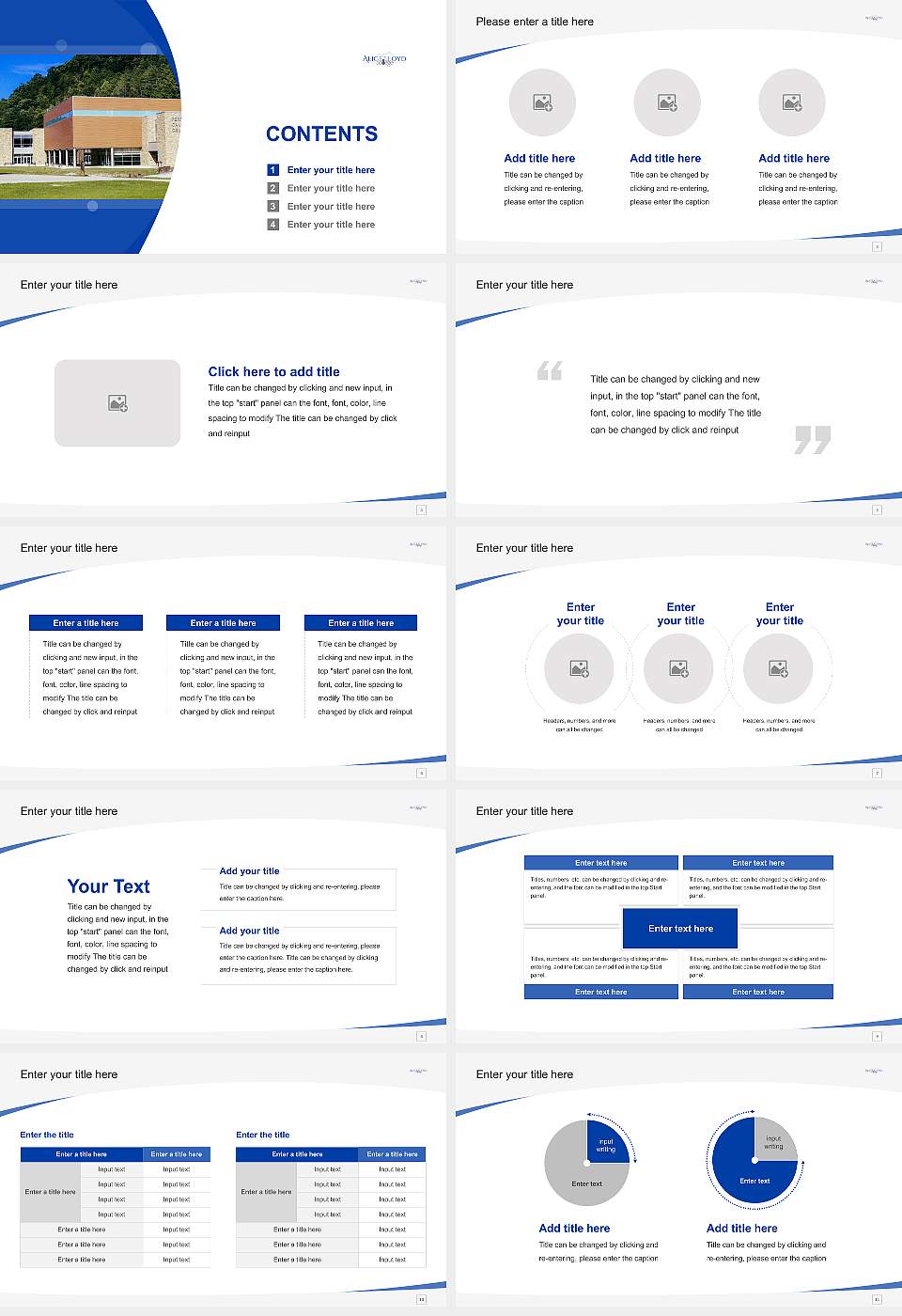 Alice Lloyd College Course/Courseware Creation PPT Template16:9 ratio PPT effect preview image2