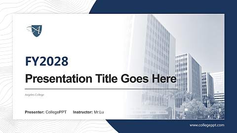 Angeles College Academic Presentation/Research Findings Report PPT Template