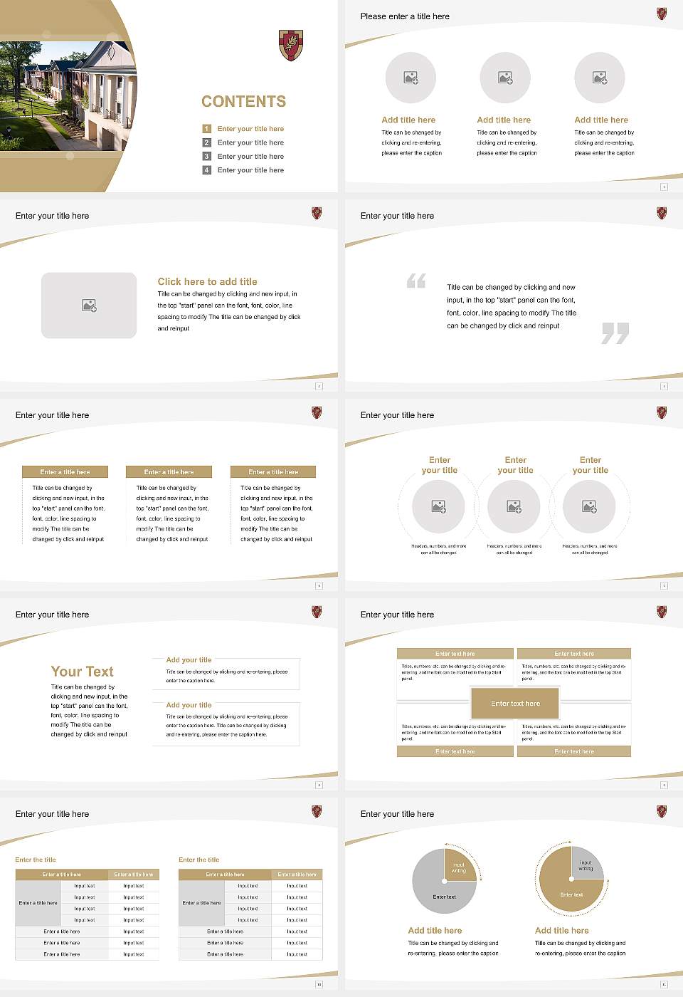 Anderson University Course/Courseware Creation PPT Template16:9 ratio PPT effect preview image2