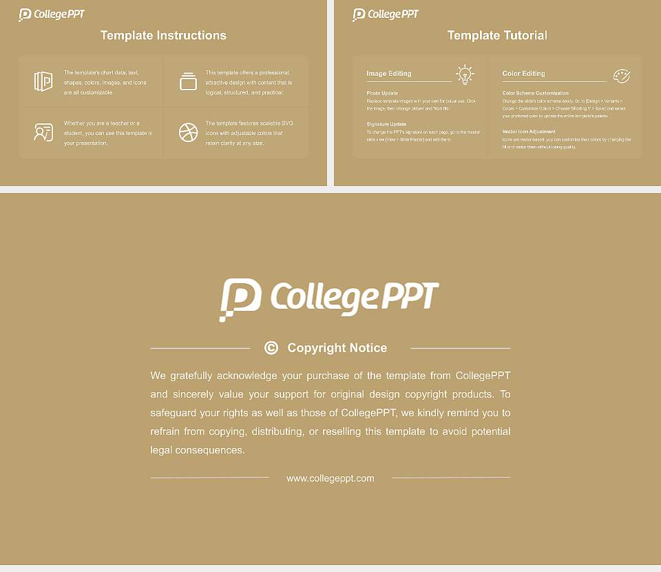 Anderson University Course/Courseware Creation PPT Template16:9 ratio PPT effect preview image5