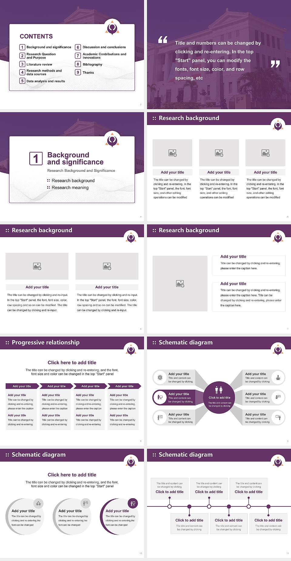 Albizu University-San Juan Graduation Thesis Defense PPT Template4:3 ratio PPT effect preview image2