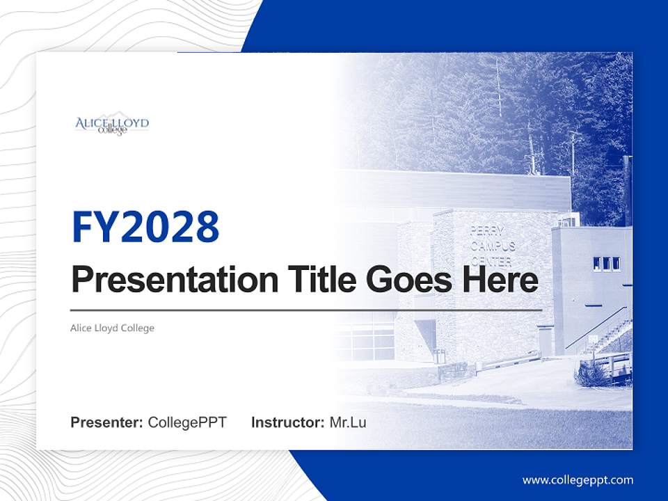Alice Lloyd College Academic Presentation/Research Findings Report PPT Template4:3 ratio PPT effect preview image5