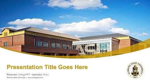 Alabama State University Course/Courseware Creation PPT Template