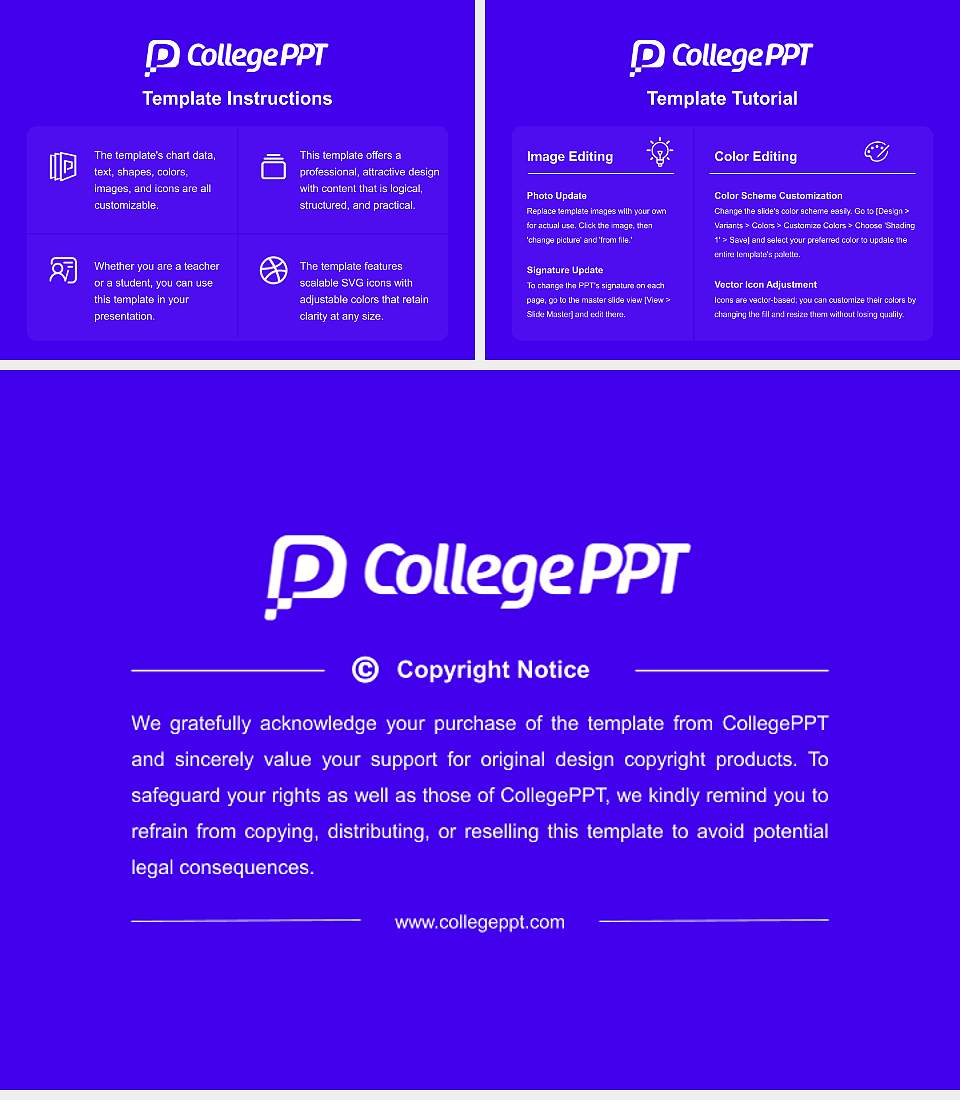 American College of Financial Services Academic Presentation/Research Findings Report PPT Template4:3 ratio PPT effect preview image5