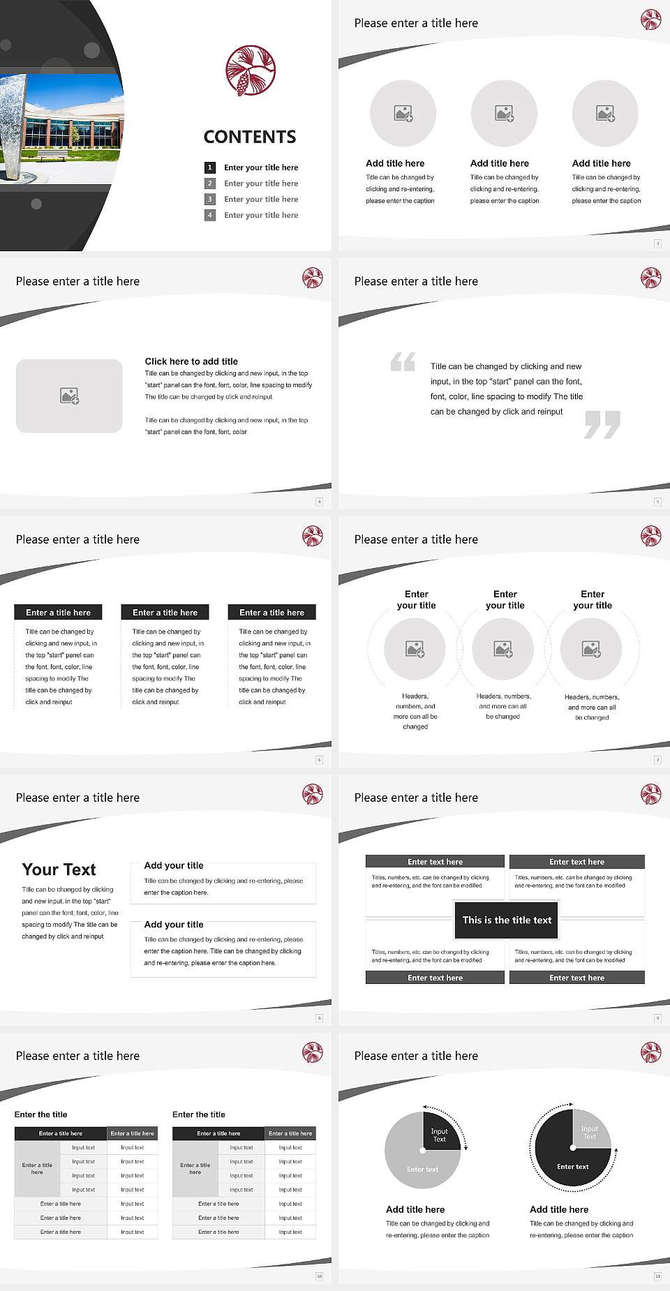 Alma College Course/Courseware Creation PPT Template4:3 ratio PPT effect preview image2