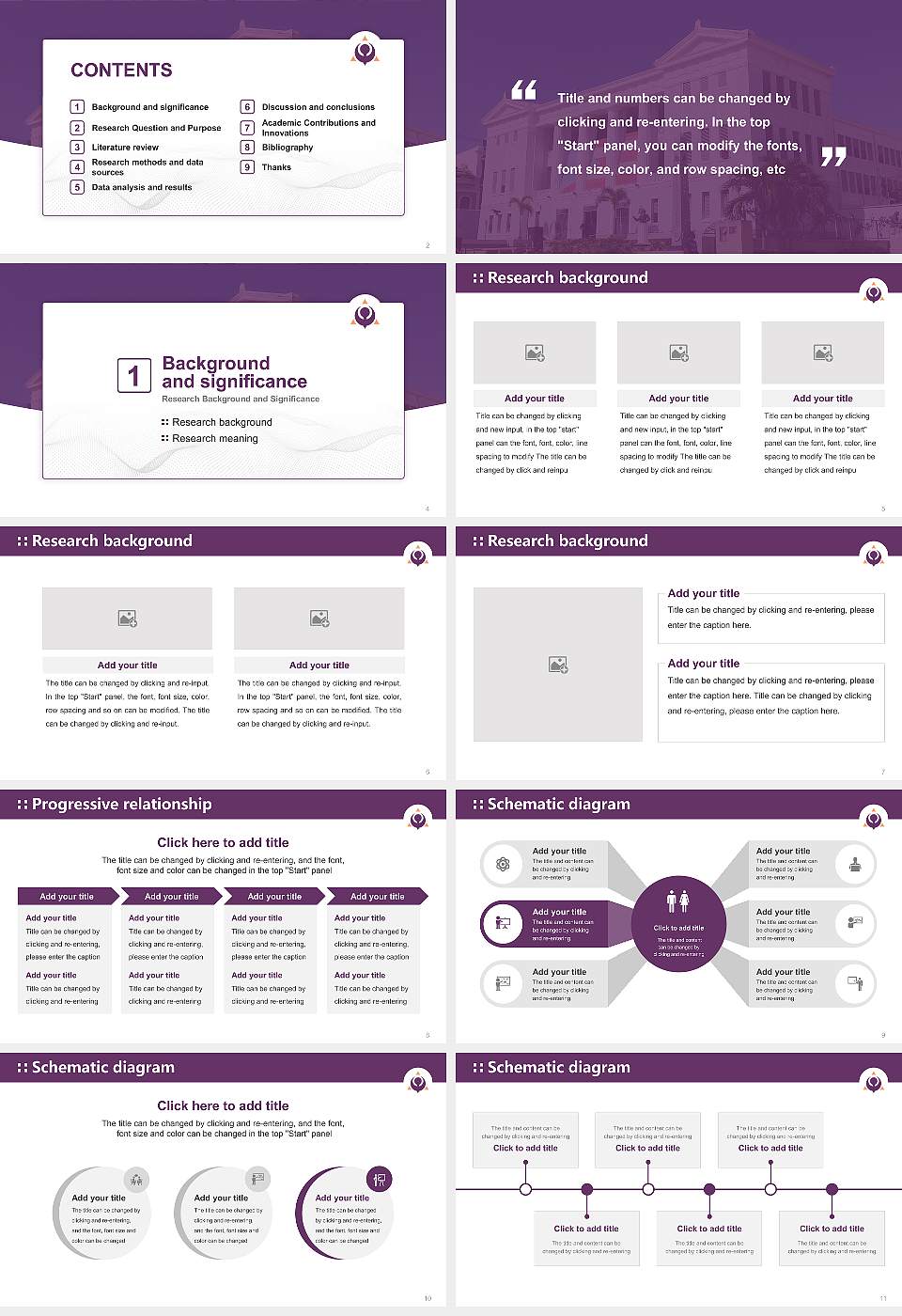 Albizu University-San Juan Graduation Thesis Defense PPT Template16:9 ratio PPT effect preview image2