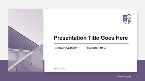 Alfred University General Purpose PPT Template