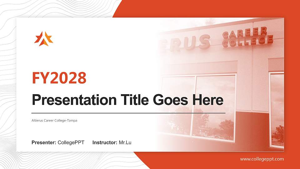 Altierus Career College-Tampa Academic Presentation/Research Findings Report PPT Template16:9 ratio PPT effect preview image