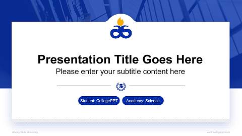 Albany State University National Scholarship Defense PPT Template