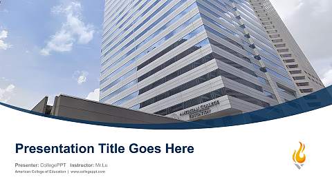 American College of Education Course/Courseware Creation PPT Template