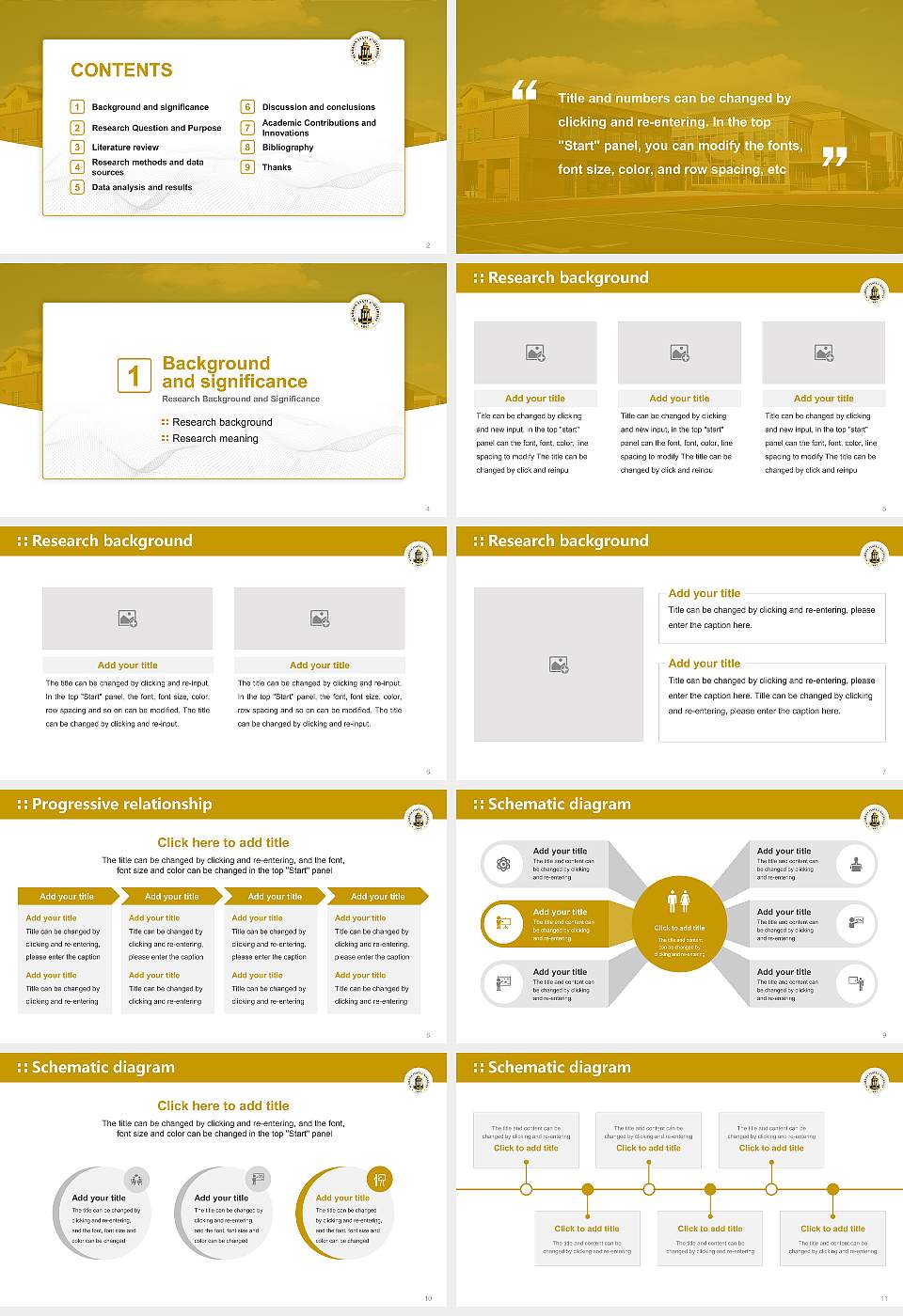 Alabama State University Graduation Thesis Defense PPT Template16:9 ratio PPT effect preview image2