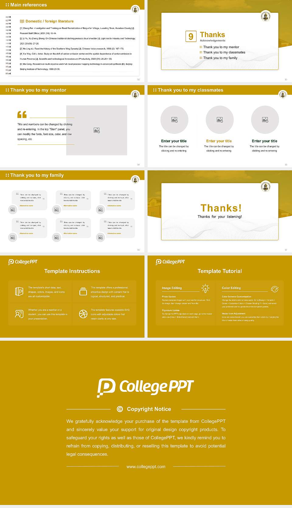 Alabama State University Graduation Thesis Defense PPT Template16:9 ratio PPT effect preview image7