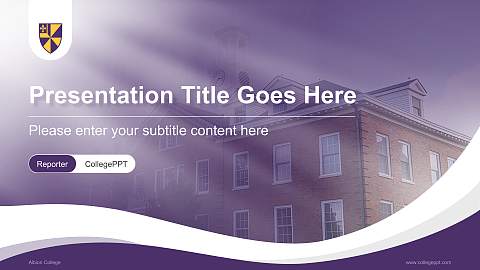 Albion College Lecture Sharing and Networking Event PPT Template