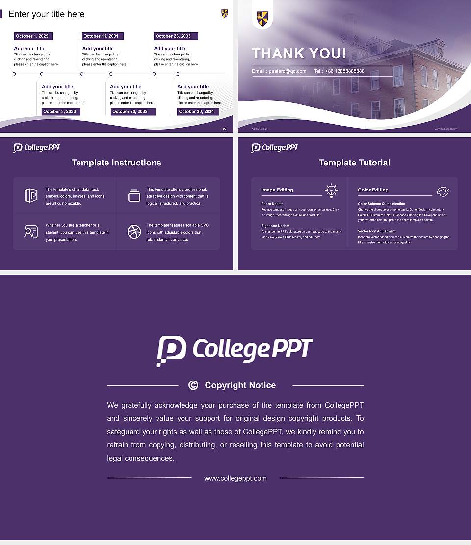 Albion College Lecture Sharing and Networking Event PPT Template16:9 ratio PPT effect preview image4