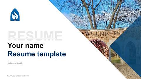 Andrews University Resume PPT Template