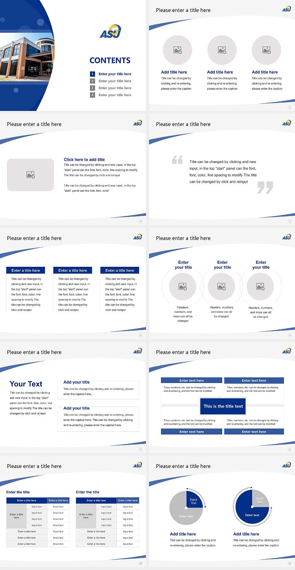 Angelo State University Course/Courseware Creation PPT Template4:3 ratio PPT effect preview image2