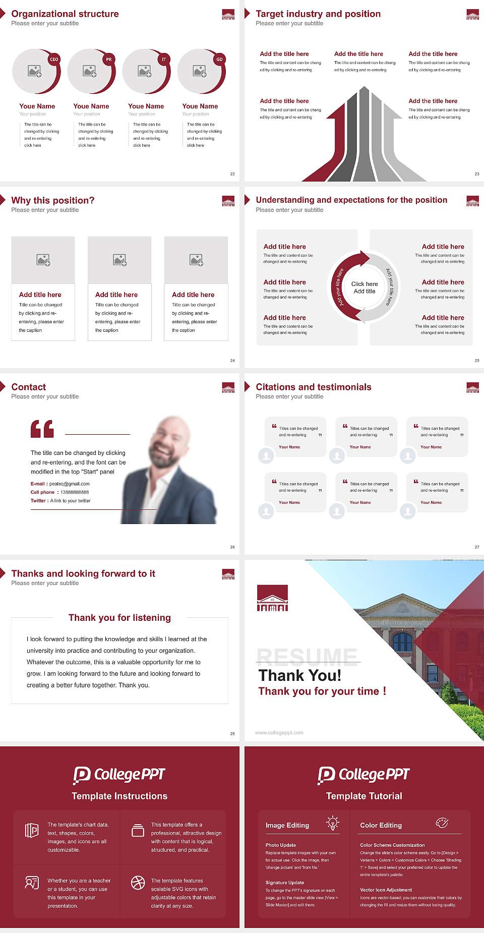 Albany College of Pharmacy and Health Sciences Resume PPT Template4:3 ratio PPT effect preview image4