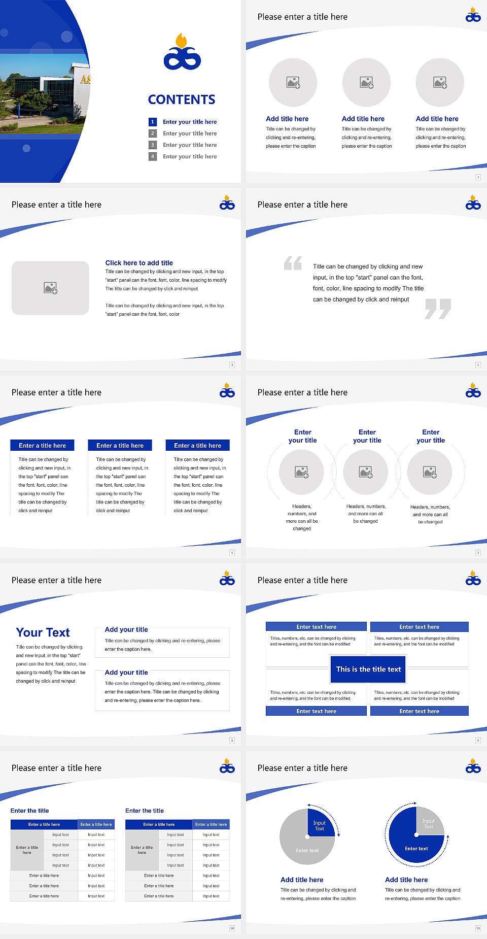 Albany State University Course/Courseware Creation PPT Template4:3 ratio PPT effect preview image2