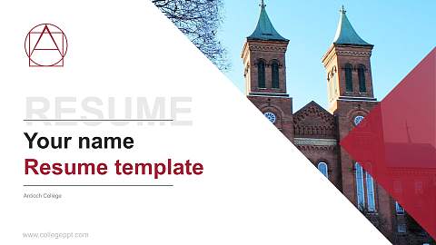 Antioch College Resume PPT Template