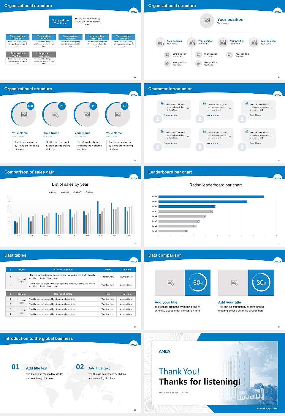American Musical and Dramatic Academy Academic Presentation/Research Findings Report PPT Template16:9 ratio PPT effect preview image4