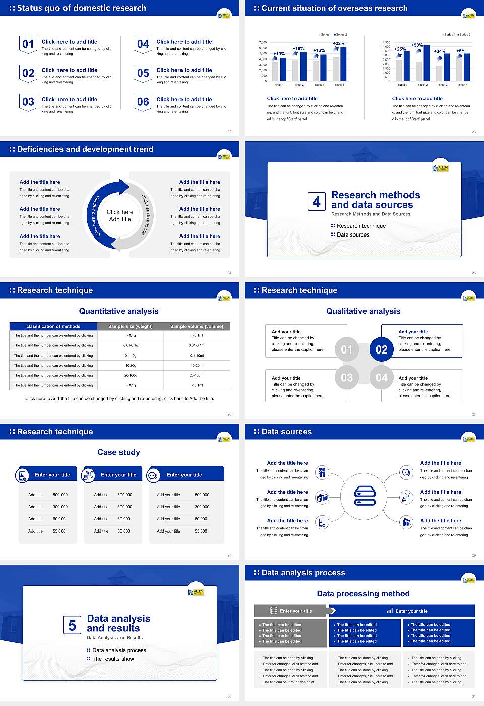 Allen University Graduation Thesis Defense PPT Template16:9 ratio PPT effect preview image4