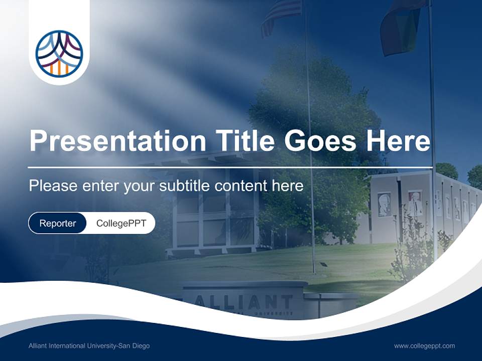 Alliant International University-San Diego Lecture Sharing and Networking Event PPT Template4:3 ratio PPT effect preview image4
