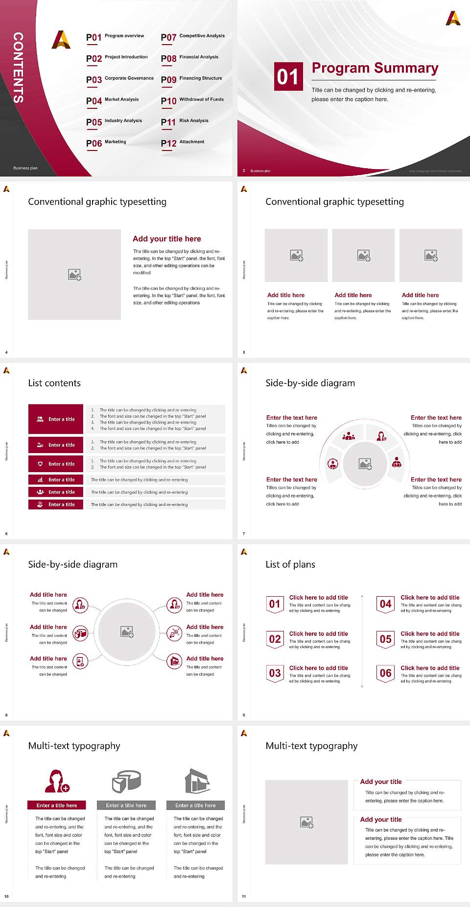 Alverno College Competition/Entrepreneurship Contest PPT Template4:3 ratio PPT effect preview image2