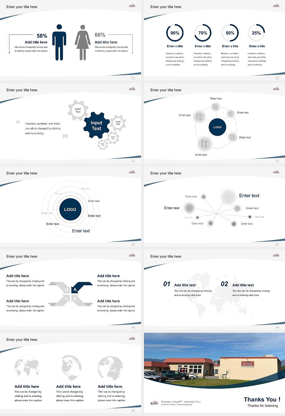 Alaska Bible College Course/Courseware Creation PPT Template16:9 ratio PPT effect preview image4