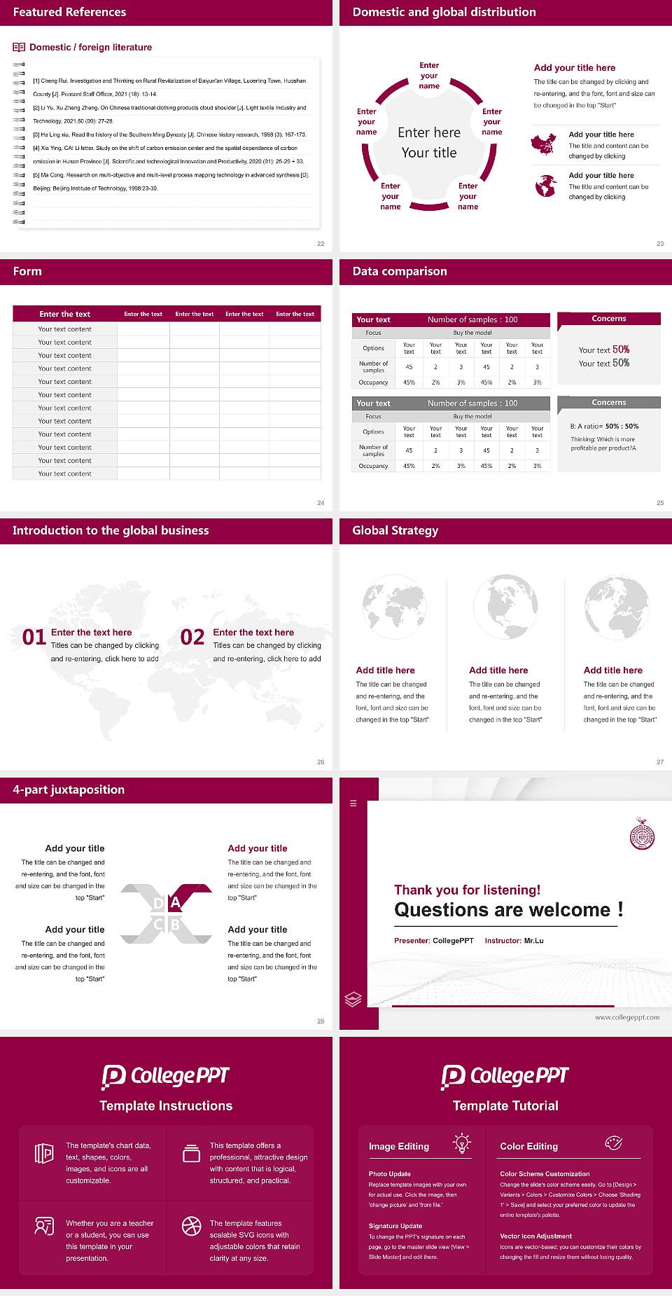 Albany Medical College Thesis Proposal/Graduation Defense PPT Template4:3 ratio PPT effect preview image4