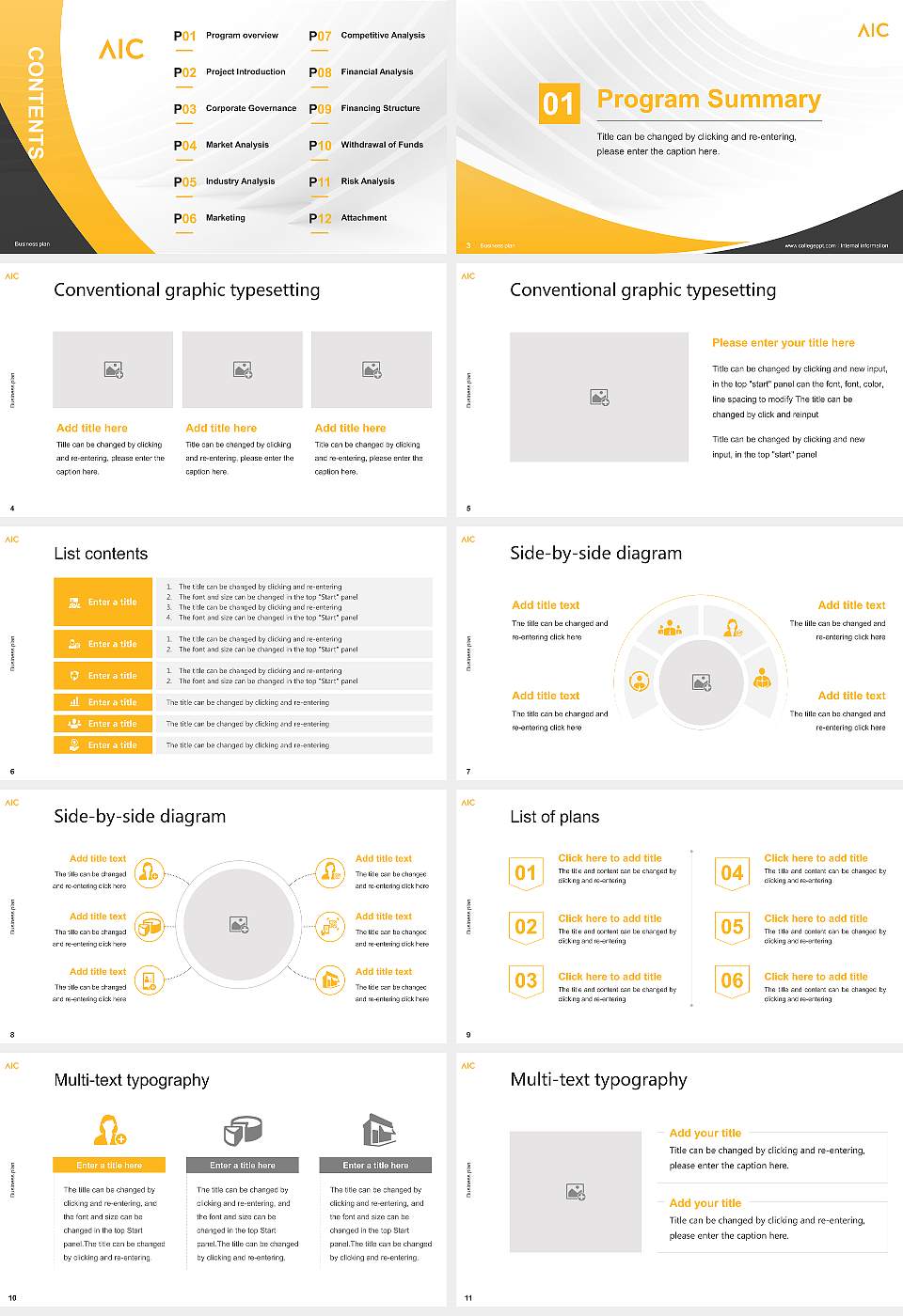 American International College Competition/Entrepreneurship Contest PPT Template16:9 ratio PPT effect preview image2