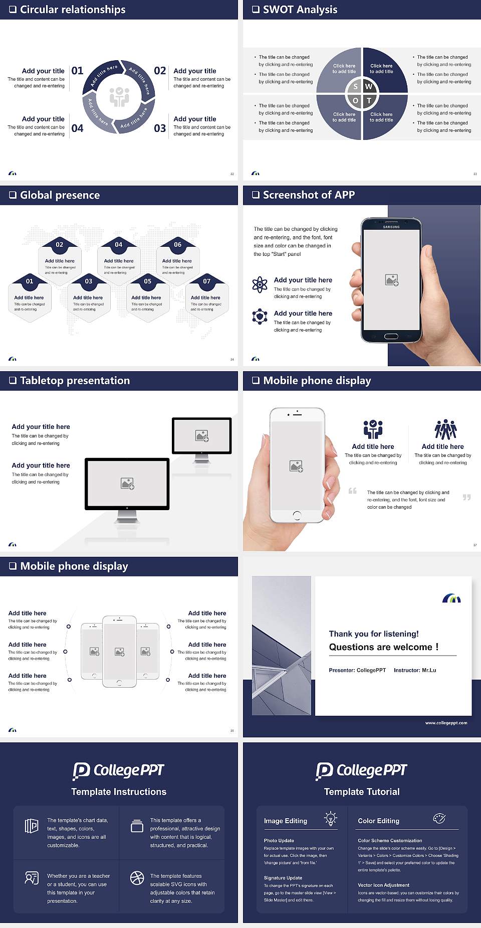 American Islamic College General Purpose PPT Template4:3 ratio PPT effect preview image5