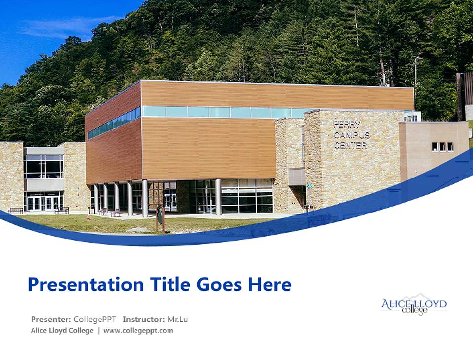 Alice Lloyd College Course/Courseware Creation PPT Template4:3 ratio PPT effect preview image5