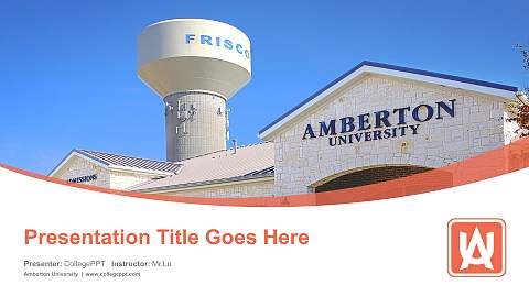 Amberton University Course/Courseware Creation PPT Template